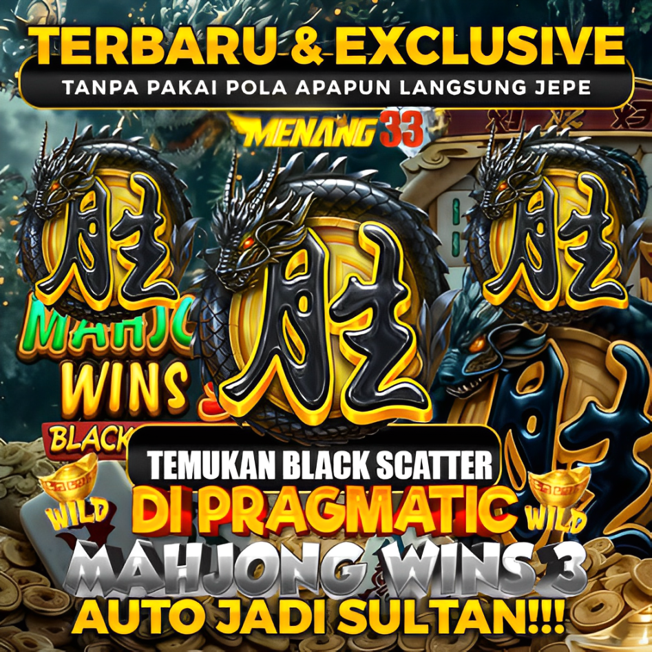 Main slot online MENANG33 dengan bonus besar